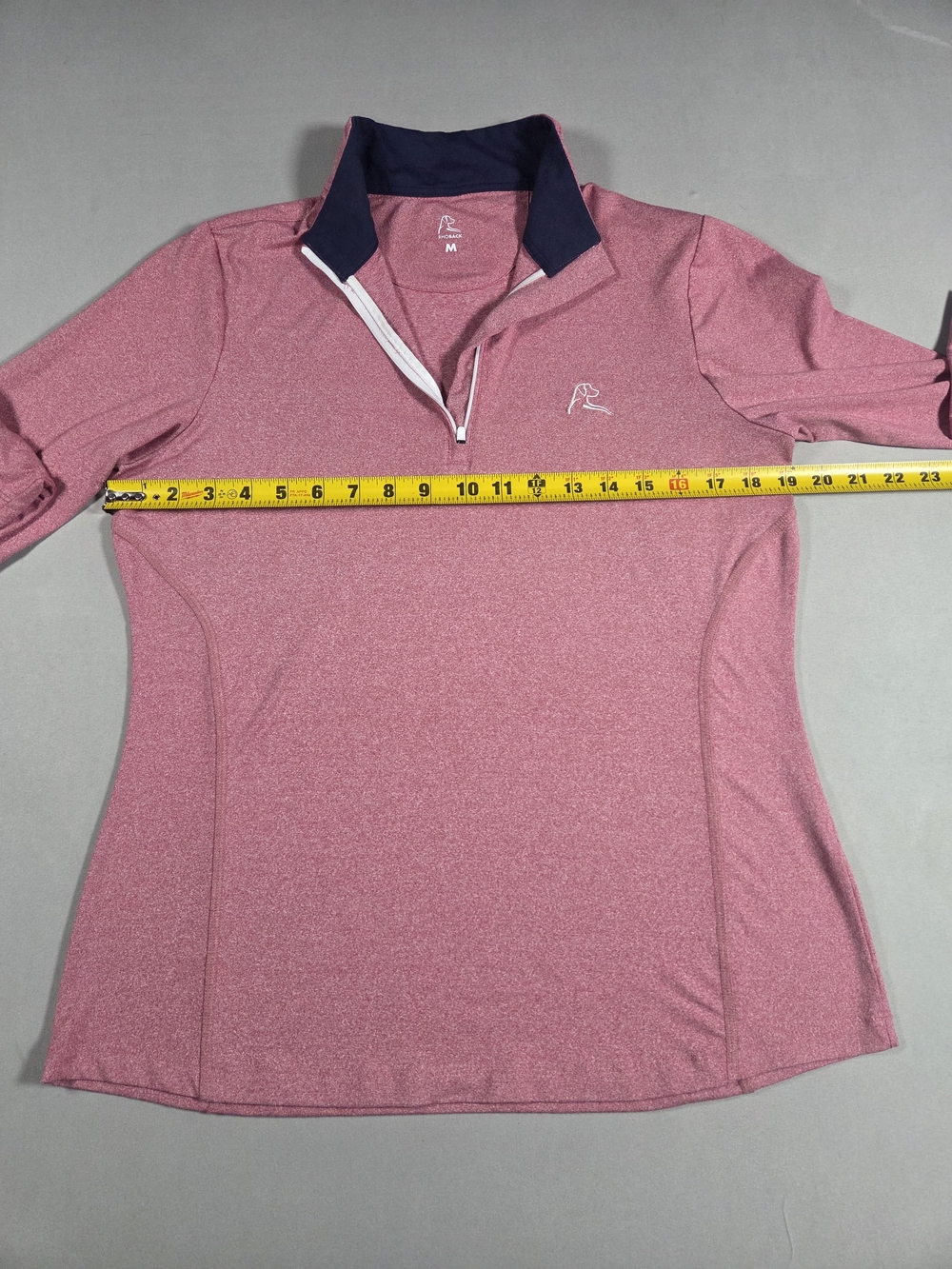 Rhoback Women's Heather Rose Quarter-Zip Pullover Size Medium - Picture 4 of 9